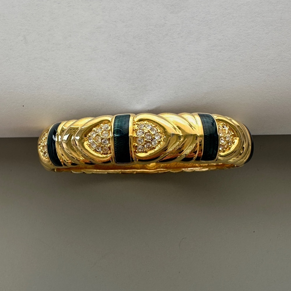 Joan Rivers Green Bangle Bracelet